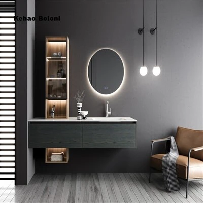 Armoire de salle de bain de luxe légère italienne